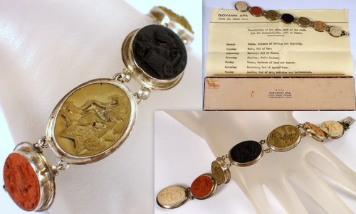 Antico bracciale cammeo lava