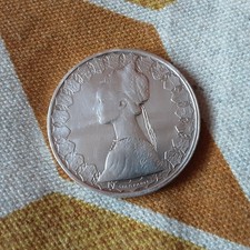 Moneta argento 500 lire - moneta,