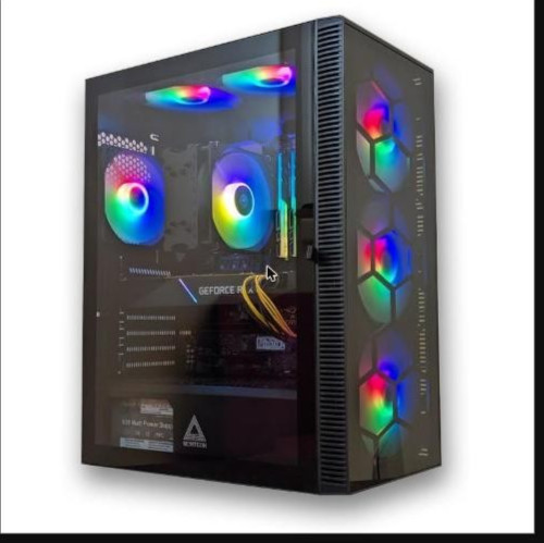 Desktop gaming cyan geforce - gaming,