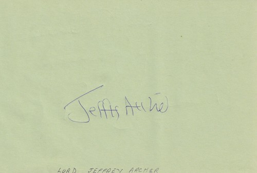 Piece signed lord jeffrey - signed,