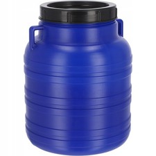 Barile di plastica KADAX, barile a bocca larga, plastica HDPE con coperchio,...