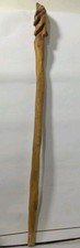 BASTONE IN LEGNO ARTIGIANALE INTAGLIATO MANICO MANO cm 105
