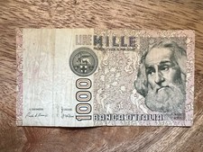 1000 Lire Mille Italy 1982