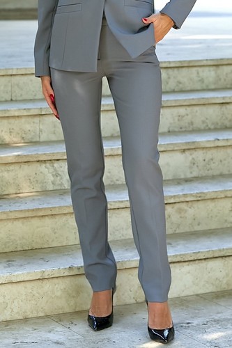 Pantalone grigio affusolato