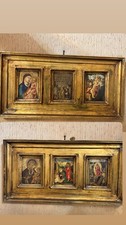 Coppia Di Trittici Religiosi