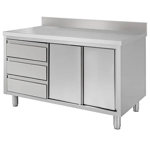 Tavolo 180x60x85 acciaio - , inox