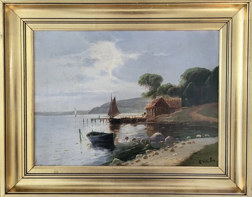 Dipinto olio carl vilhelm - olio.,