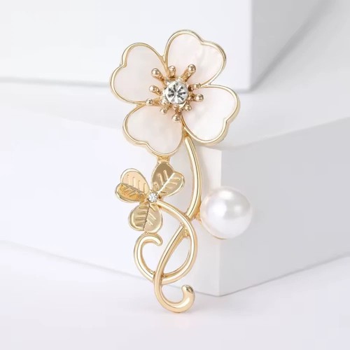 Spilla fiore camelia - , stile