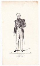 Portrait XIXe Charles X Roi de