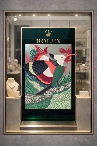 Rolex espositore vetrina
