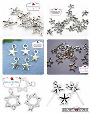 Ciondoli Argento Argentati " Stella " , stelline  scegli modello