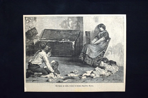 Bacio volo quadro - un, di