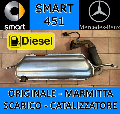 Smart 451 marmitta - marmitta, scarico