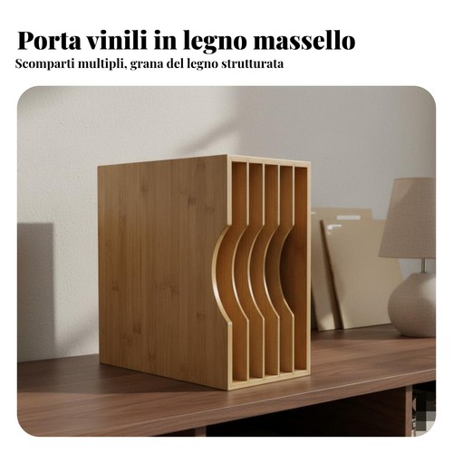 Scaffale porta vinili legno - vinili, in