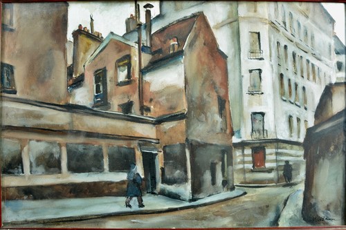 Bella quadro antico strada - quadro,
