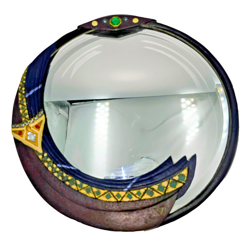 Specchio celeste vintage - celeste,