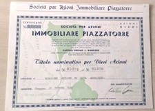Raro certificato azionario