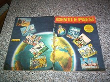 ALBUM figurine GENTI E PAESI ED.DELL'ARTE 196? COMPLETO TIPO PANINI EDIS LAMPO 