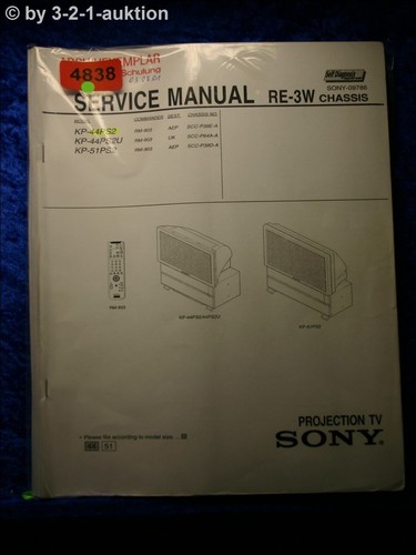 Manuale servizio sony kp - manuale,