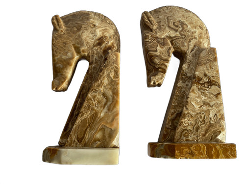 Coppia fermalibri marmo - fermalibri, in