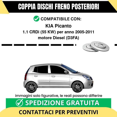 Coppia dischi freno posteriori - dischi,
