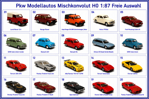 Modellini auto 87 - auto, h0