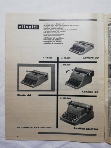 Pubblicita olivetti studio - olivetti,