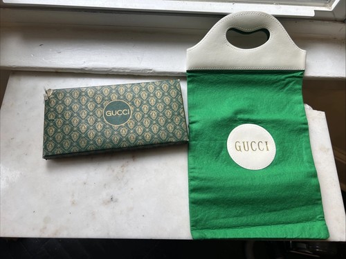 Vintage 1970s gucci green felt - vintage,