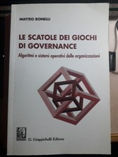 Matteo Bonelli- le scatole dei giochi di governance 1 edz firmata Giappichelli