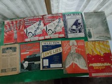 10 SPARTITI PER ORCHESTRA DI MUSICA LEGGERA, ANNI 20/30/40, ITALIANI ED ESTERI