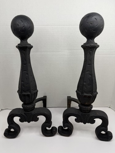 Camino vintage andirons palla - camino,