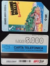 Scheda Pagine Gialle - G 156 - L. 5.000 - usata