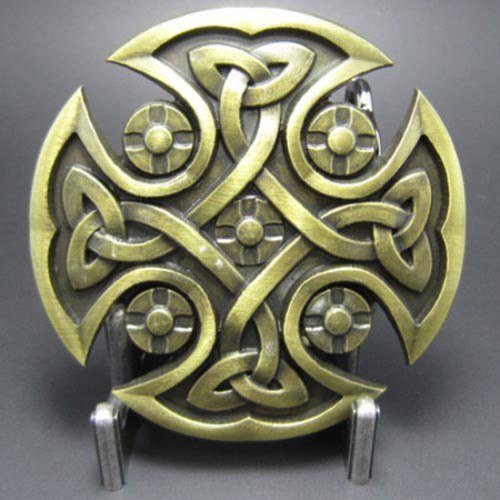 Fibbia celtica con croce - fibbia,