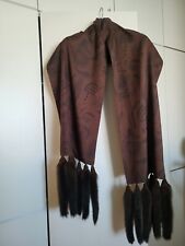 Scialle in tessuto con code di Visone "OTTIME CONDIZIONI"