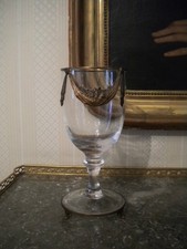 Grande vetro montatura in ottone, Art Nouveau.