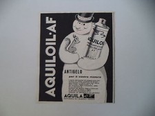 advertising Pubblicità 1961 AQUILA PETROLI AQUILOIL