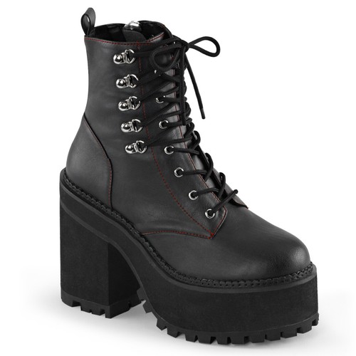 Womens platform black block - black,