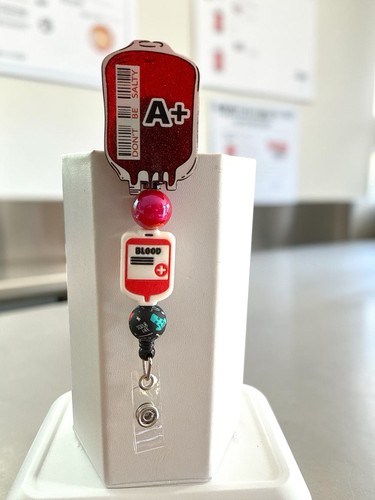 Bobina porta badge con - , perline