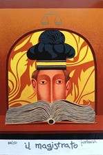 Franco Fortunato - Serigrafia originale numerata e firmata