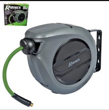 Ribimex Tubo aria compressa 9 mt con Avvolgitubo automatico a parete muro