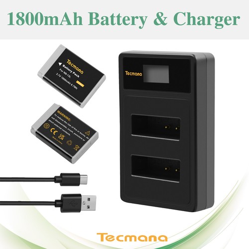 2xbbatteria per canon - canon, nb-13l