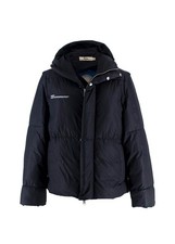 Pangaia Navy Puffer Jacket con