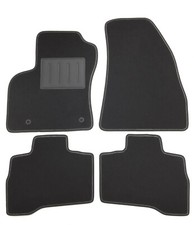 ASC tappetini auto set 4pz FIAT QUBO  2008-2019 con bottoni e battitacco gomma