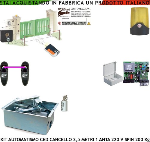 Kit automatismo interrato - automatismo,