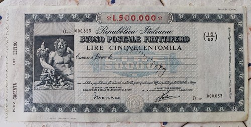 Buono postale fruttifero lire - postale,