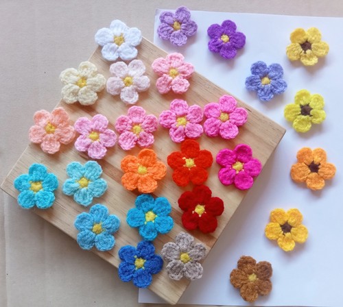25x fiori margherita - fiori, uncinetto