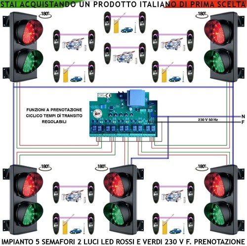 Impianto semafori luci 24 - semafori, 2