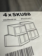 Scatole per scarpe Ikea Skubb