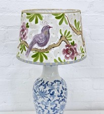 bloomsbury Lampshade Country House Cottage Hand Painted Birds