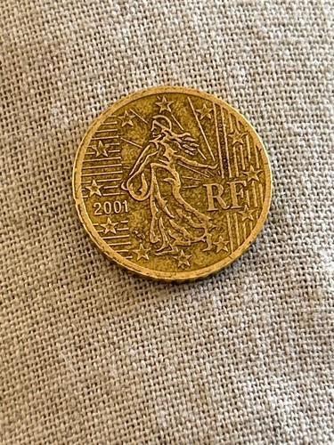 Moneta centesimi francia - moneta, rf